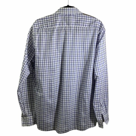Hugo Boss Plaid Long Sleeve Dress Shirt Large - Picture 3 of 4